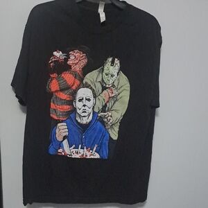 Graphic American Apparel Black T-Shirt Sz L